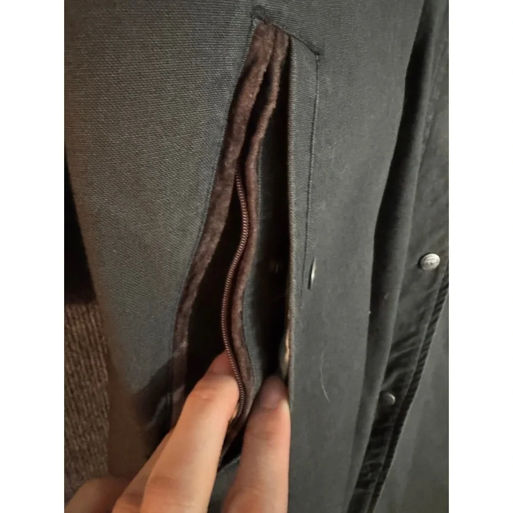 Vintage Long LL Bean Olive Jacket - Picture 12 of 16
